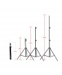 2 * 3m / 6.6 * 9.8ft Adjustable Background Support Stand Photo Backdrop Crossbar Kit with two Clamps