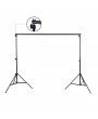 2 * 3m / 6.6 * 9.8ft Adjustable Background Support Stand Photo Backdrop Crossbar Kit with two Clamps