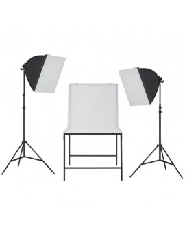 Photo Studio Softbox Lighting Kit with Shooting Table