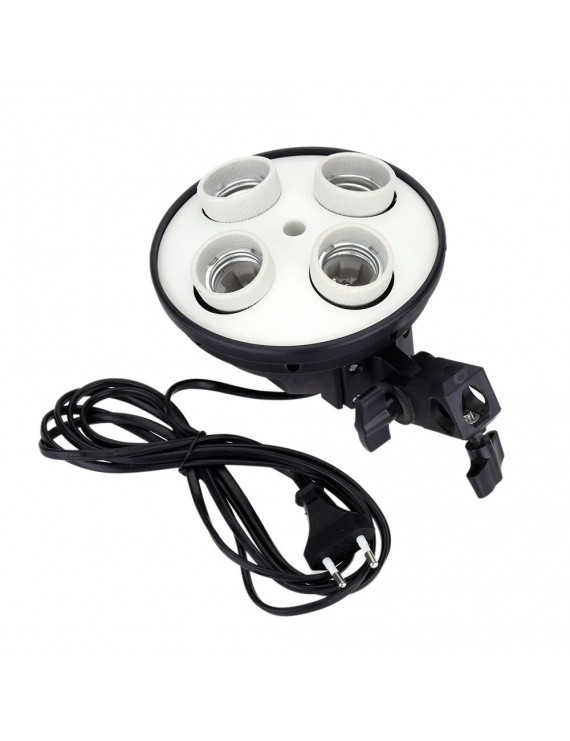 4 in 1 E27 Base Socket Light Lamp Bulb Holder Adapter for Photo Video Studio Softbox