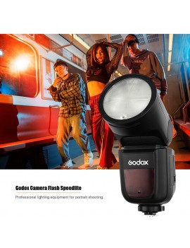 Godox V1C Professional Camera Flash Speedlite Speedlight Round Head Wireless 2.4G for Canon EOS Series 1500D 3000D 5D Mark lll 5D Mark ll for Wedding Portrait Studio Photography