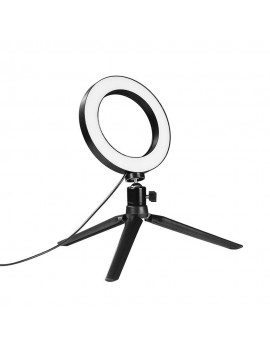 Dimmable Wide Dimming Range LED Ring Fill in Light Tripod for Camera Photo Studio Selfie Photography
