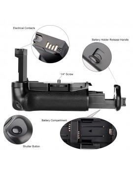Vertical Battery Grip Holder for Canon EOS 800D/ Rebel T7i/ 77D DSLR Camera Work with One or Two LP-E 17 Battery