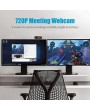 720P Webcam Live Streaming Webcam USB Web Camera for PC Laptop Wide Angle Webcam with Microphone for Video Conference Meeting Gaming Desktop Office