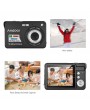 Andoer 18M 720P HD Digital Camera Video Camcorder with 2pcs Rechargeable Batteries 8X Digital Zoom Anti-shake 2.7inch LCD Kids Christmas Gift