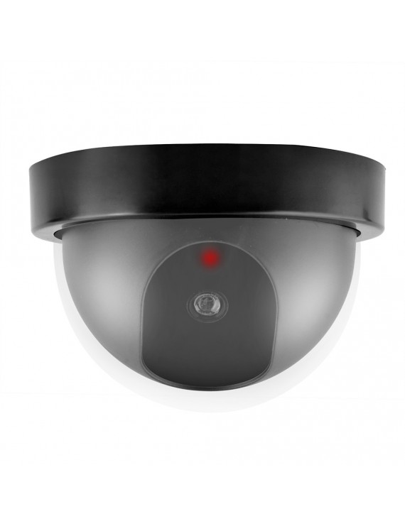 Fake Camera Dummy Waterproof Security CCTV Surveillance Camera With Flashing Red Led Light Dome Camera