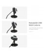 640P Webcam Live Streaming Webcam with Microphone 360 Degree Rotatable USB Web Camera for PC Laptop Desktop Webcam for Video Conference Meeting Gaming Desktop Office