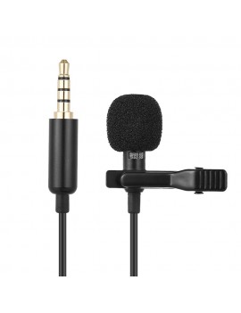 Andoer EY-510A Mini Portable Clip-on Lapel Lavalier Condenser Mic Wired Microphone