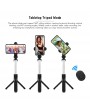 5-Section Extendable Selfie Stick Integrated Universal Phone Holder Tabletop Tripod with BT Remote Controller 10m Wireless Control for iPhone Samsung Huawei Xiaomi Phones