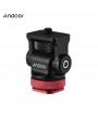 Andoer 180° Rotary Mini Ball Head Ballhead Hot Flash Shoe Mount Adapter 1/4 Inch Screw with Wrench for DSLR Camera Microphone LED Video Light Monitor Tripod Monopod